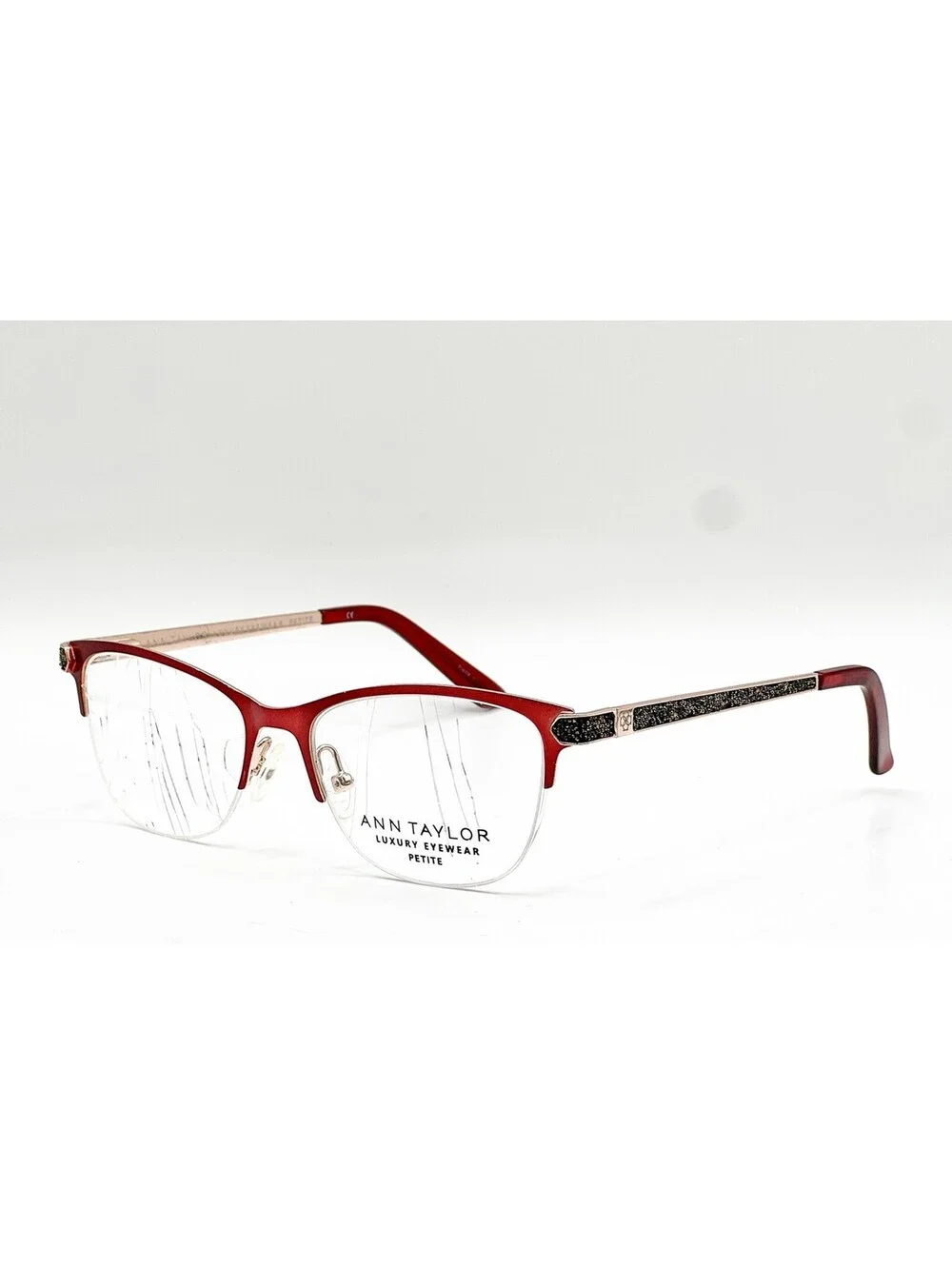 Ann Taylor Atp012 C02 Burgundy Authentic Eyeglasses 50-16-130